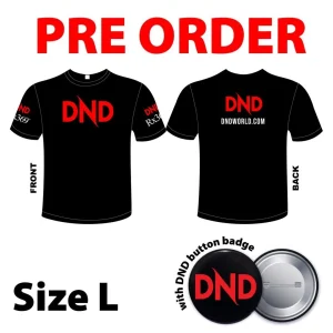 Imej produk 1 DND T.SHIRT(SHORT SLEEVE) (SIZE L) + 1 DND BADGE