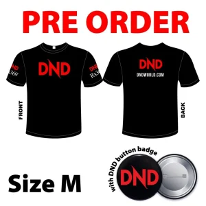 Imej produk 1 DND T.SHIRT(SHORT SLEEVE) (SIZE M) + 1 DND BADGE