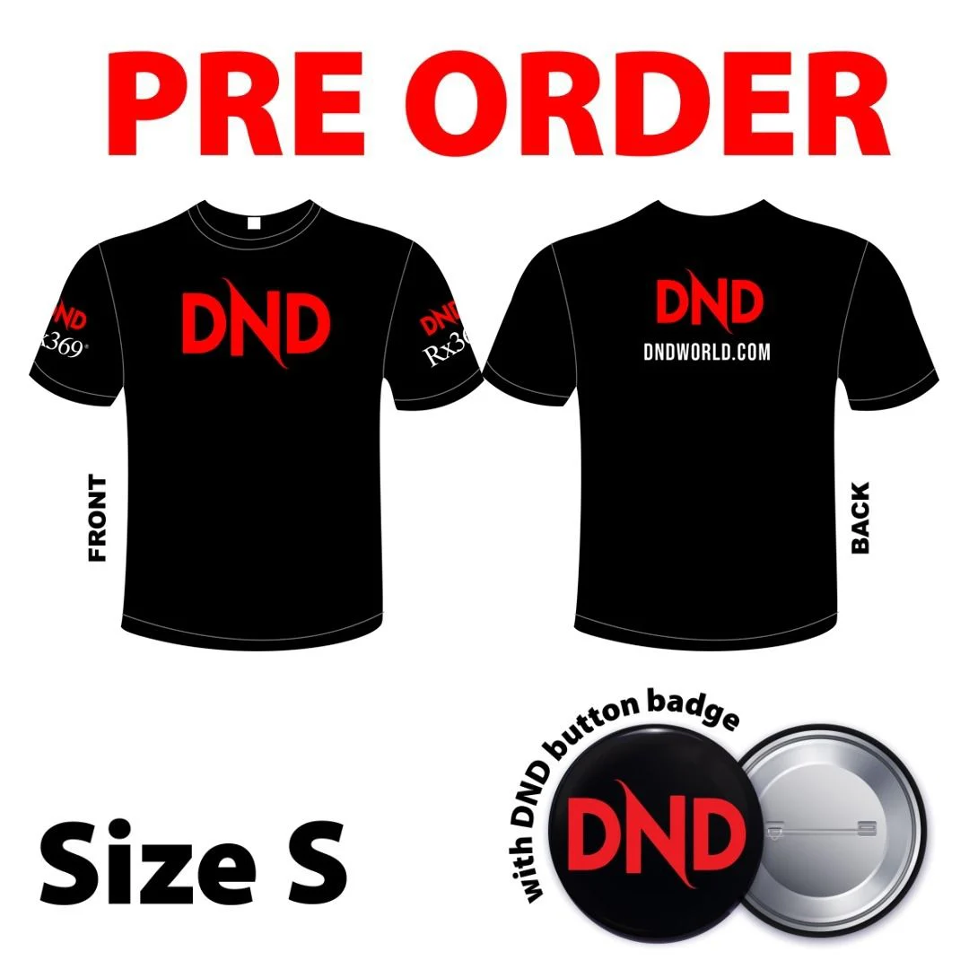 Imej produk 1 DND T.SHIRT(SHORT SLEEVE) (SIZE S) + 1 DND BADGE