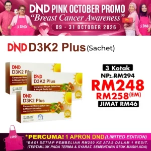 Imej produk DND D3K2 PLUS (3ML X 30 SACHETS) X 3 KOTAK