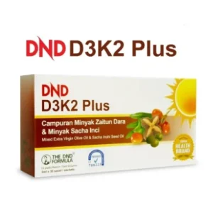 Imej produk DND D3K2 PLUS SACHET (3ML X 30) X 1 KOTAK