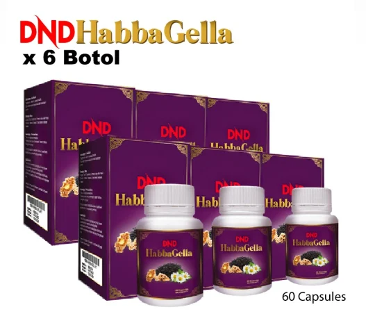 Imej produk DND HABBAGELLA 60 CAPSULE X 6 bottles