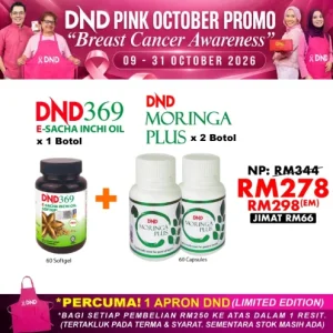 Imej produk DND MORINGA PLUS (60 CAP) X 2 BOTOL + DND E-SIO (60 SOFTGEL) X 1 BOTOL