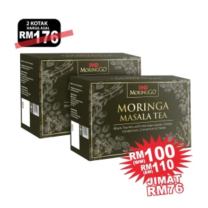 Imej produk DND MORINGGO MORINGA MASALA TEA (20 SACHETS X 2.5g) X 2 KOTAK