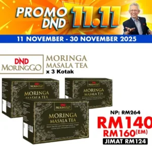 Imej produk DND MORINGGO MORINGA MASALA TEA (20 SACHETS X 2.5g) X 3 KOTAK