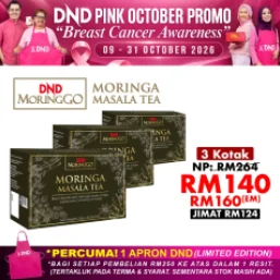 Imej produk DND MORINGGO MORINGA MASALA TEA (20 SACHETS X 2.5g) X 3 KOTAK