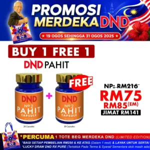 Imej produk DND PAHIT (30 CAP) (BELI 1 PERCUMA 1)