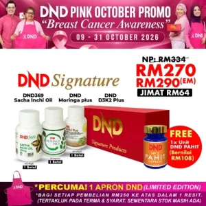 Imej produk DND SIGNATURE (1 BOTOL DND369 SIO SOFTGEL + 1 BOTOL DND MORINGA PLUS + 1 BOTOL DND D3K2 PLUS SOFTGEL)