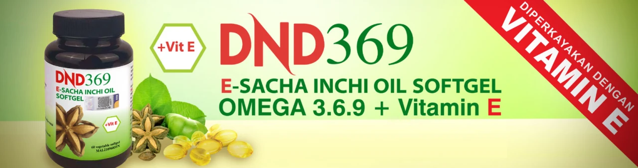 Poster penerangan produk Dnd369 E Sacha Inchi Oil
