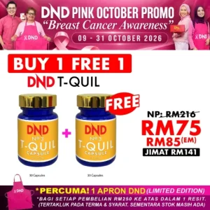 Imej produk DND T-QUIL (30 CAP) (BELI 1 PERCUMA 1)
