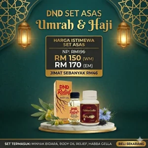 Imej produk DND UMRAH & HAJI (1 DND HABBAGELLA & 1 DND RELIEF)