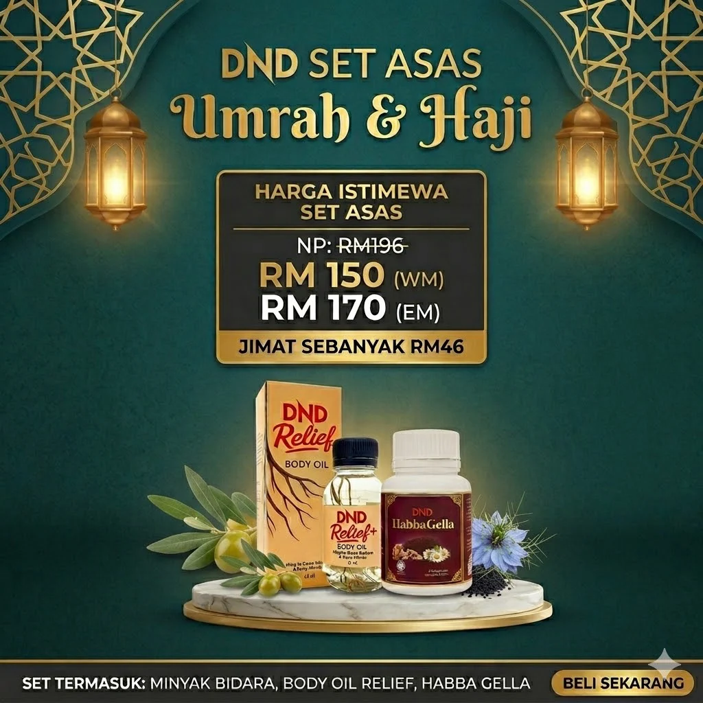 Imej produk DND UMRAH & HAJI (1 DND HABBAGELLA & 1 DND RELIEF)