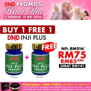 Imej produk INJI PLUS (30 CAP) (BELI 1 PERCUMA 1)