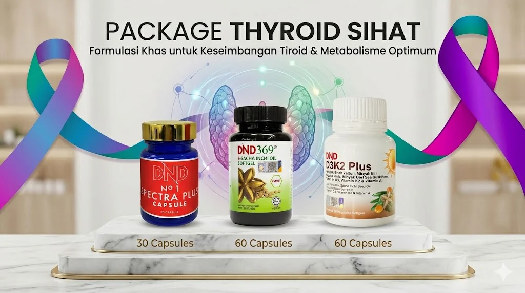Imej produk PACKAGE Thyroid Wellness (1 DND ESIO + 1 DND D3K2 PLUS + 1 DND SPECTRA PLUS)