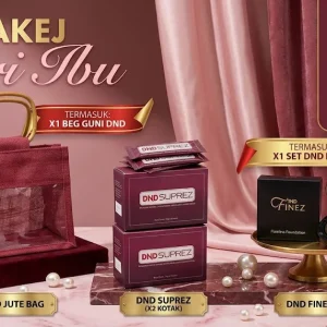 Imej produk PAKEJ HARI IBU (PAKEJ B – 2 DND SUPREZ + FREE 1 JUTE BAG + 1 DND FINEZ