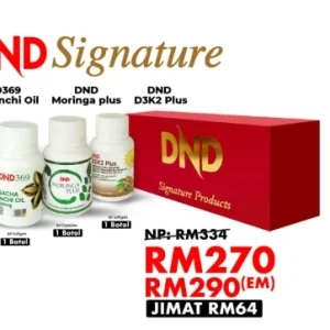 Imej produk WELLNESS PACKAGE (1 BOTOL DND369 SIO SOFTGEL + 1 BOTOL DND MORINGA PLUS + 1 BOTOL DND SUNTERRA SOFTGEL)
